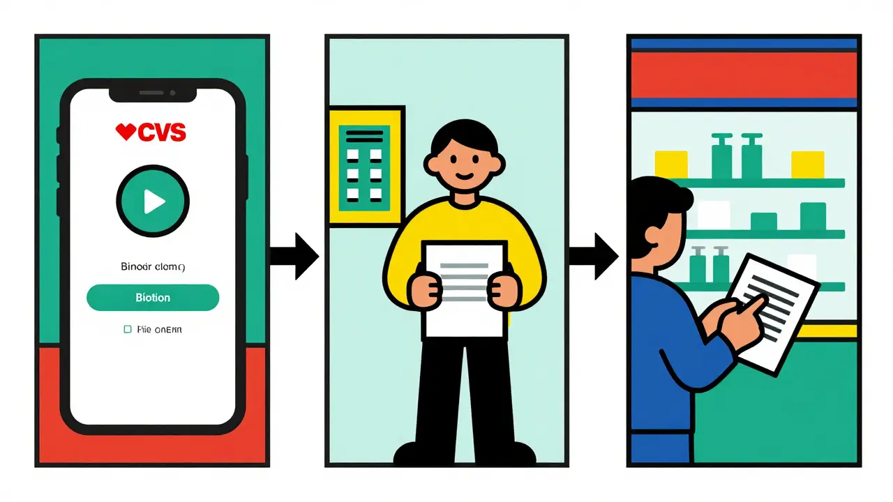 Three pharmacy systems compared with paper note as common solution