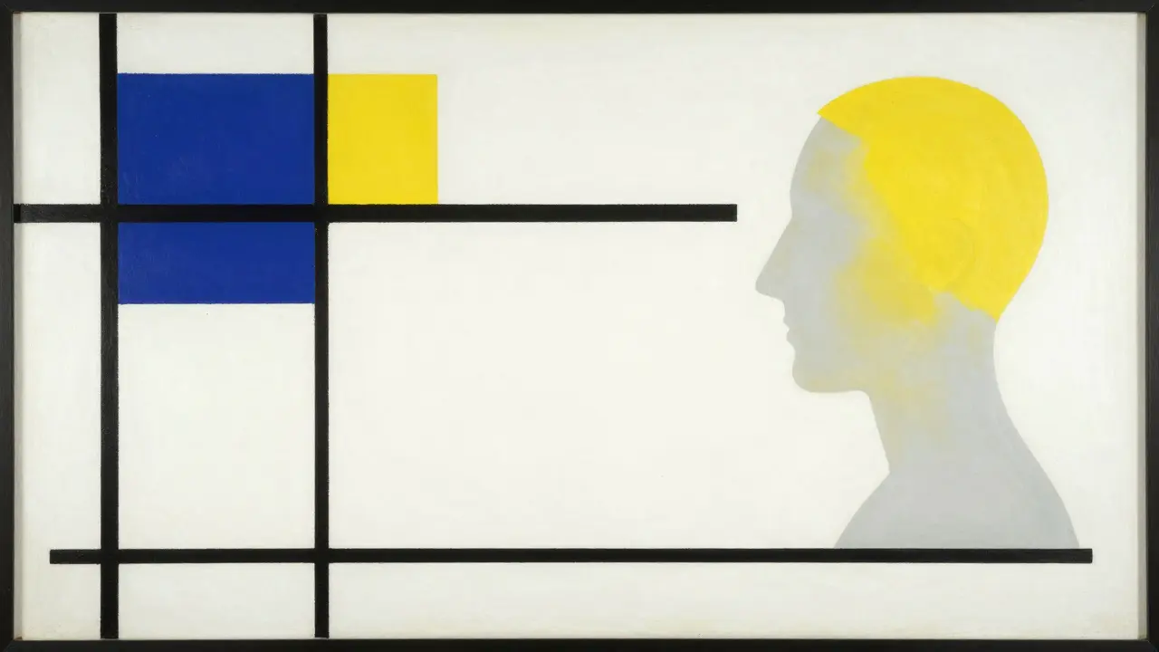 Balanced geometric illustration representing patient safety and relief