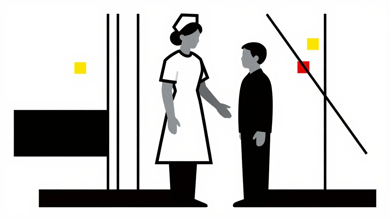 Calm composition illustrating resolved medical trust and safety